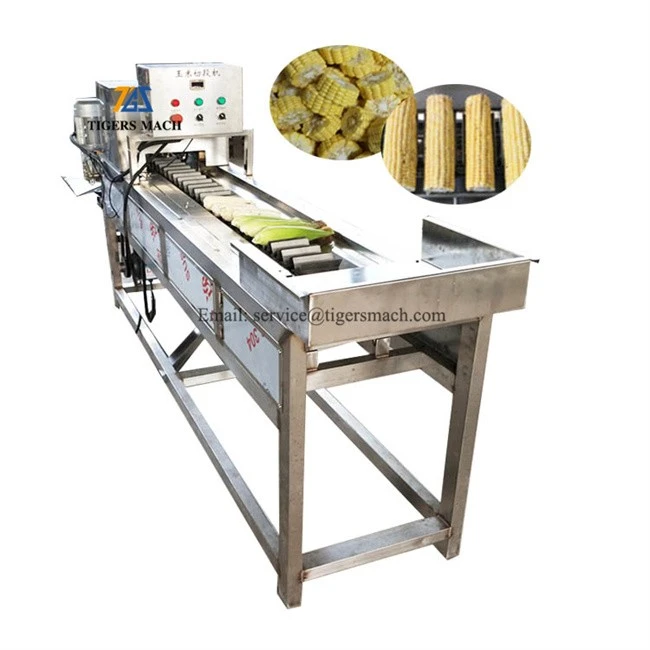 Automatic sweet corn cutter machine, Maize corn cutting machine industrial, Small corn head cutters