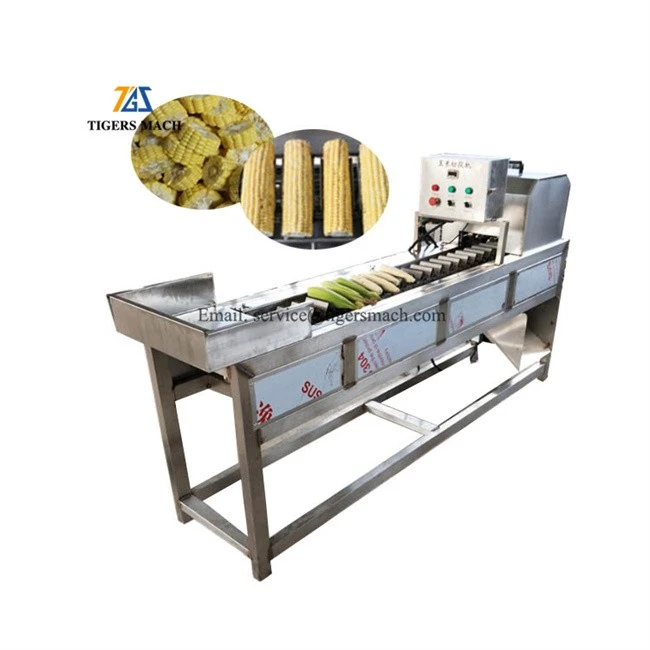How to process frozen corn, to produce corn maize cut machine, industrial corn process equipment