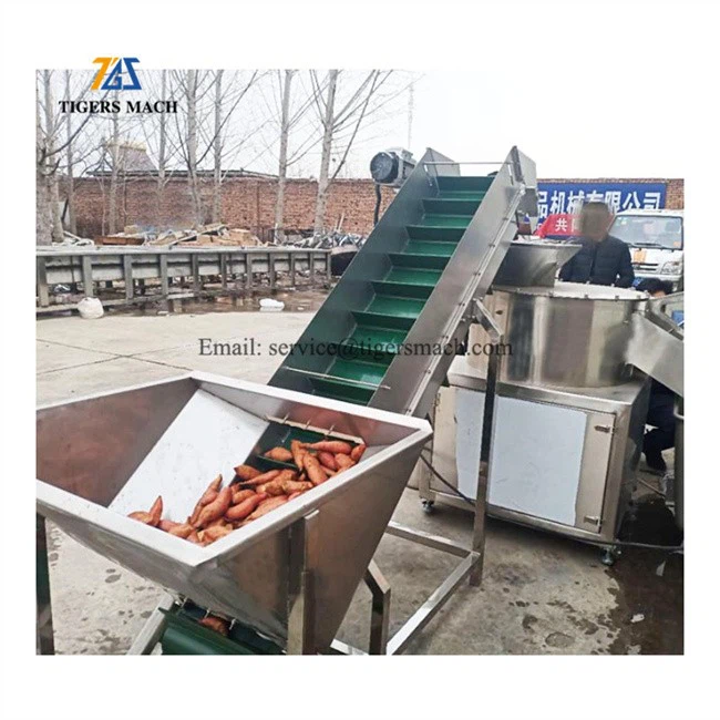 Automatic industrial stainless steel potato peeling machine